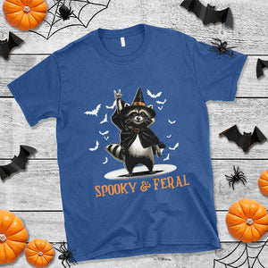 Funny Spooky And Feral Raccon Halloween T Shirt Racoon Lover TS11 Royal Blue Print Your Wear