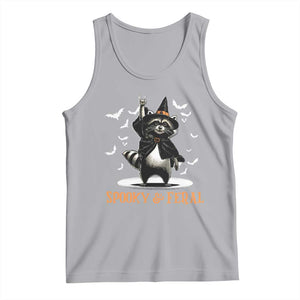 Funny Spooky And Feral Raccon Halloween Tank Top Racoon Lover TS11 Athletic Heather Print Your Wear