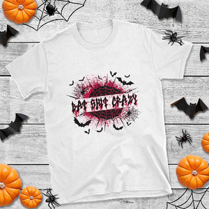 Funny Halloween Bat Shit Crazy T Shirt Horror Spider Web TS11 White Print Your Wear