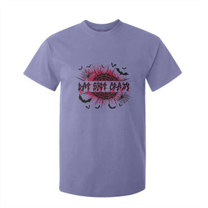 Funny Halloween Bat Shit Crazy T Shirt For Kid Horror Spider Web TS11 Violet Print Your Wear