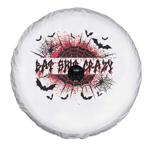 Funny Halloween Bat Shit Crazy Spare Tire Cover Horror Spider Web TS11 Print Your Wear