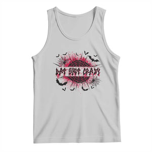 Funny Halloween Bat Shit Crazy Tank Top Horror Spider Web TS11 Ash Print Your Wear
