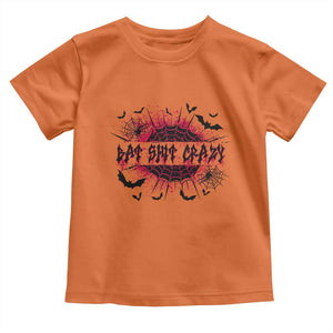 Funny Halloween Bat Shit Crazy Toddler T Shirt Horror Spider Web TS11 Orange Print Your Wear