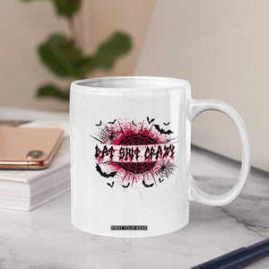 Funny Halloween Bat Shit Crazy Coffee Mug Horror Spider Web TS11 Print Your Wear