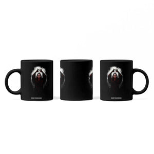 Funny Scary Face Ghost Hand Heart Sign Halloween Coffee Mug TS11 Print Your Wear