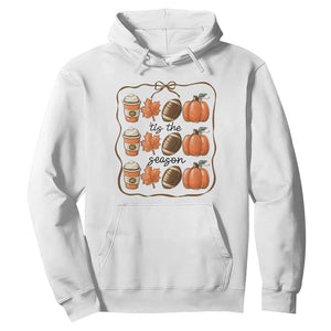 Tis The Season Fall Thanksgiving Hoodie American Football Pumpkin TS11 White Print Your Wear