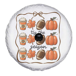 Tis The Season Fall Thanksgiving Spare Tire Cover American Football Pumpkin TS11 Print Your Wear