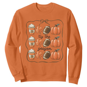 Tis The Season Fall Thanksgiving Sweatshirt American Football Pumpkin TS11 Orange Print Your Wear