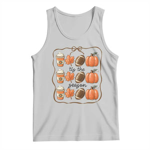 Tis The Season Fall Thanksgiving Tank Top American Football Pumpkin TS11 Ash Print Your Wear