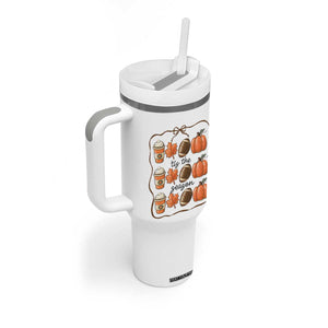 Tis The Season Fall Thanksgiving Tumbler With Handle American Football Pumpkin TS11 Print Your Wear