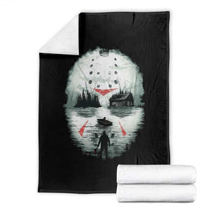 Halloween Jason Hockey Mask Friday 13th Slasher Throw Blanket TS11 Black Print Your Wear