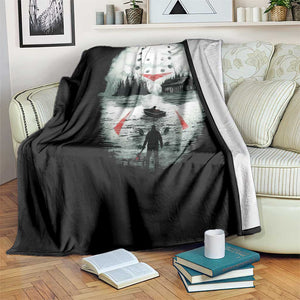 Halloween Jason Hockey Mask Friday 13th Slasher Throw Blanket TS11 Print Your Wear