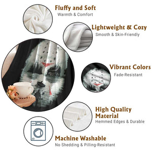 Halloween Jason Hockey Mask Friday 13th Slasher Throw Blanket TS11 Print Your Wear