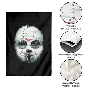 Halloween Jason Hockey Mask Friday 13th Slasher Garden Flag TS11 Print Your Wear