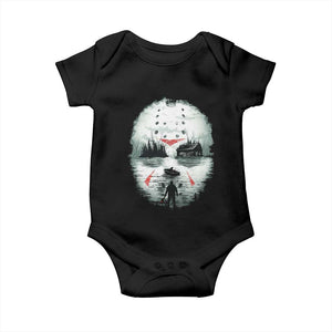 Halloween Jason Hockey Mask Friday 13th Slasher Baby Onesie TS11 Black Print Your Wear