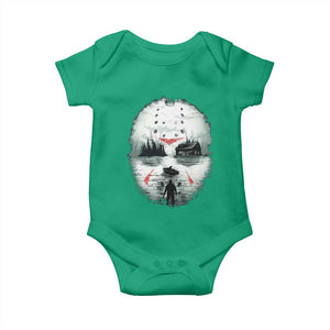 Halloween Jason Hockey Mask Friday 13th Slasher Baby Onesie TS11 Irish Green Print Your Wear