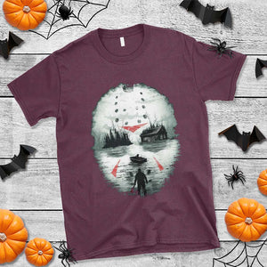 Halloween Jason Hockey Mask Friday 13th Slasher T Shirt TS11 Maroon Print Your Wear