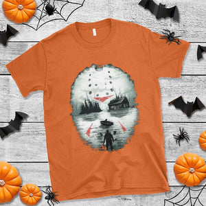 Halloween Jason Hockey Mask Friday 13th Slasher T Shirt TS11 Orange Print Your Wear