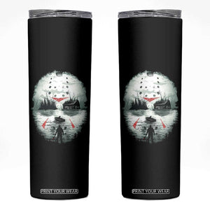 Halloween Jason Hockey Mask Friday 13th Slasher Skinny Tumbler TS11 Black Print Your Wear
