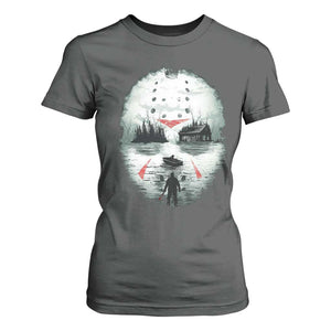 Halloween Jason Hockey Mask Friday 13th Slasher T Shirt For Women TS11 Dark Heather Print Your Wear