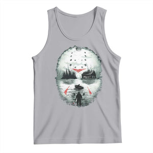 Halloween Jason Hockey Mask Friday 13th Slasher Tank Top TS11 Athletic Heather Print Your Wear