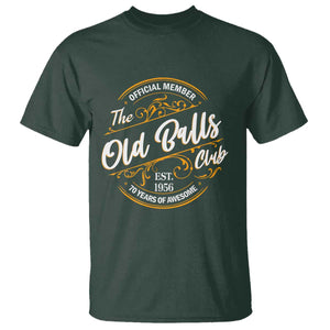70th Birthday Est 1956 T Shirt Official Member Of The Old Ball Clubs