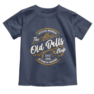60th Birthday Est 1966 Toddler T Shirt Official Member Of The Old Ball Clubs