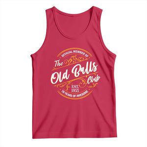Funny 70th Birthday Tank Top Official Member Of The Old Ball Clubs Baby Boomers TS11 Red Print Your Wear