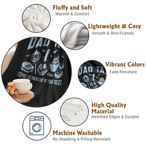 Halloween Dad Throw Blanket Dad Tax Keeping The Tricks Out Of Your Treats Candy TS11 Print Your Wear