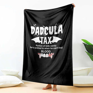 Halloween Dad Throw Blanket Dadcula Tax Portion Of Kids Candy Vampire TS11 Print Your Wear