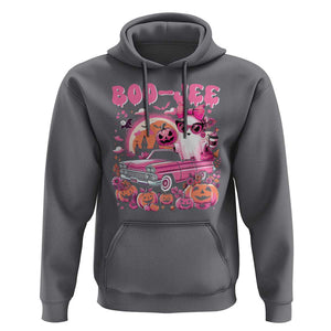Funny Halloween Hoodie Boo Jee Pink Ghost Boujee Pumpkin Haunted House TS11 Charcoal Print Your Wear
