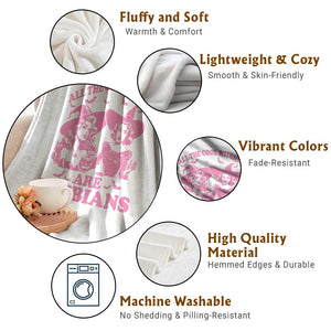 Halloween LGBT Throw Blanket All The Cool Witches Are Lesbians Spooky Season TS11 Print Your Wear