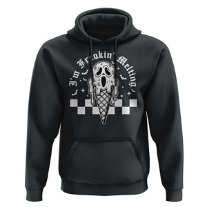 Funny Halloween Hoodie I'm Freakin' Melting Ice Cream Scream Bat TS11 Black Print Your Wear