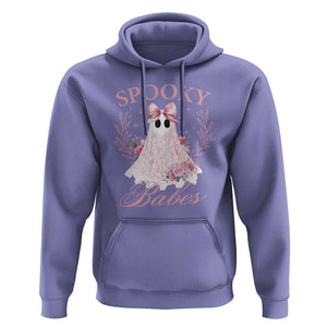 Halloween Hoodie Spooky Babes Pink Ghost Coquette Aesthetic TS11 Violet Print Your Wear
