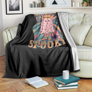 Halloween Western Throw Blanket Boot Scootin' Spooky Cute Country Cowboy Ghost TS11 Print Your Wear