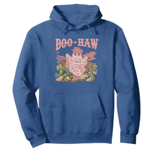 Halloween Western Hoodie Boo Haw Cute Country Cowboy Ghost TS11 Royal Blue Print Your Wear