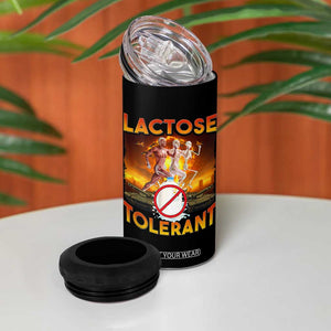Funny Lactose Tolerant 4 in 1 Can Cooler Tumbler Ironic Sarcastic Funny Humor Cringe Meme TS11 Print Your Wear