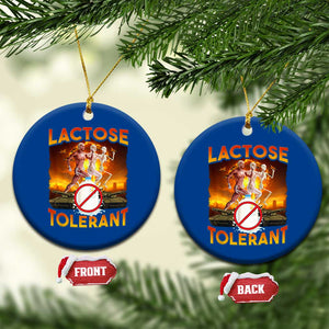 Funny Lactose Tolerant Ceramic Ornament Ironic Sarcastic Funny Humor Cringe Meme TS11 1pc Blue Print Your Wear