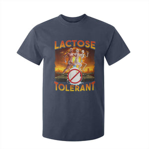 Funny Lactose Tolerant T Shirt For Kid Ironic Sarcastic Funny Humor Cringe Meme TS11 Navy Print Your Wear