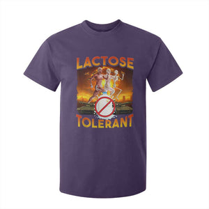 Funny Lactose Tolerant T Shirt For Kid Ironic Sarcastic Funny Humor Cringe Meme TS11 Purple Print Your Wear