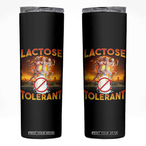 Funny Lactose Tolerant Skinny Tumbler Ironic Sarcastic Funny Humor Cringe Meme TS11 Black Print Your Wear
