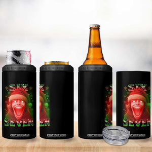 67 Six Seven Christmas Meme 4 in 1 Can Cooler Tumbler The Mason 67 Kid Gen Alpha Slang TS11 Print Your Wear