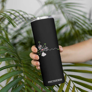 Cannabis Weed Skinny Tumbler Molecule THC Marijuana Stoner TS11 Print Your Wear