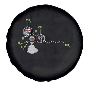 Cannabis Weed Spare Tire Cover Molecule THC Marijuana Stoner TS11 Print Your Wear