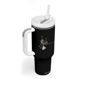 Cannabis Weed Tumbler With Handle Molecule THC Marijuana Stoner TS11 Print Your Wear