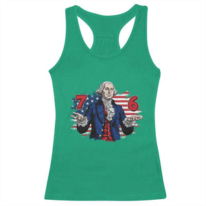 Funny George Washington 67 Racerback Tank Top Six Seven Meme Gen Alpha Slang TS11 Irish Green Print Your Wear