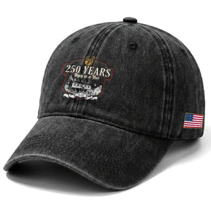 250 Years Born In A Bar Washed Cotton Baseball Cap 250th Birthday Military TS11 Print Your Wear