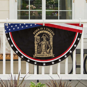 Funny Born In A Tavern Patriotic Fan Flag 250th Birthday Military TS11 2pcs pack Classic Black Print Your Wear