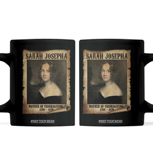 Sarah Josepha Hale Coffee Mug Mother Of Thanksgiving TS11 Black Print Your Wear