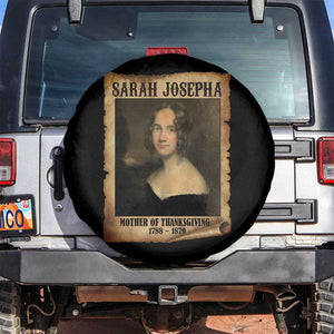 Sarah Josepha Hale Spare Tire Cover Mother Of Thanksgiving TS11 No hole Black Print Your Wear